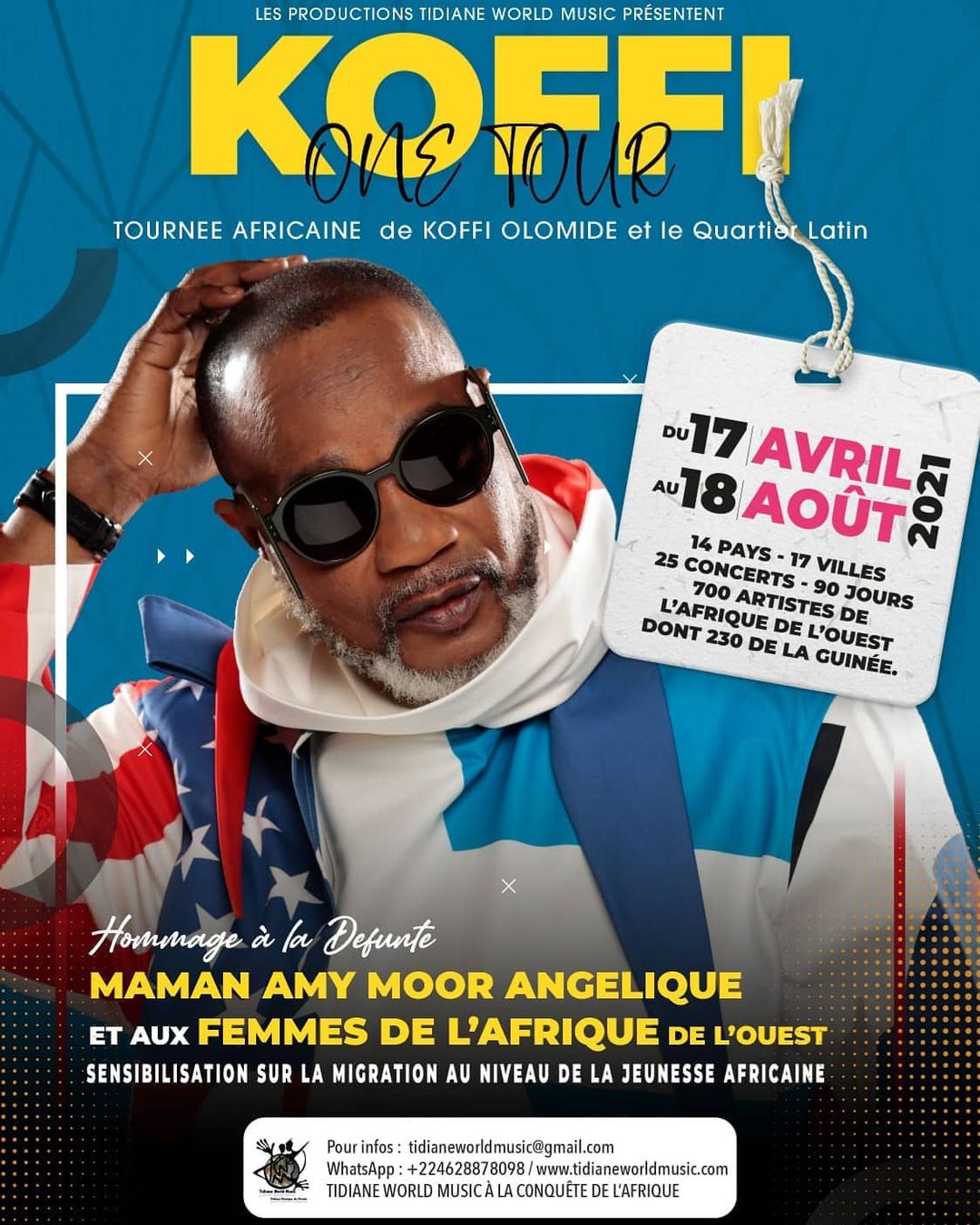 Affiche de la tournée de Koffi Olomide