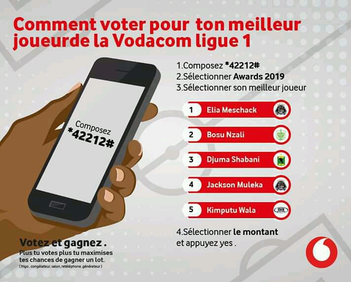 Processus de vote du meilleur joueur par Vodacom