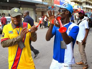 Les supporters de Léopards à Kinshasa