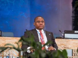 Le ministre congolais de l'Aménagement du territoire, Guy Loando à la 5ème Assemblée de l'ONU sur l'Environnement à Nairobi au Kenya.