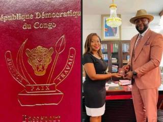 Martin Bakole reçoit son passeport diplomatique