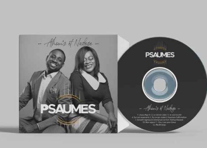 Athom's et Nadège Mbuma, affiche de l'album Psaumes.