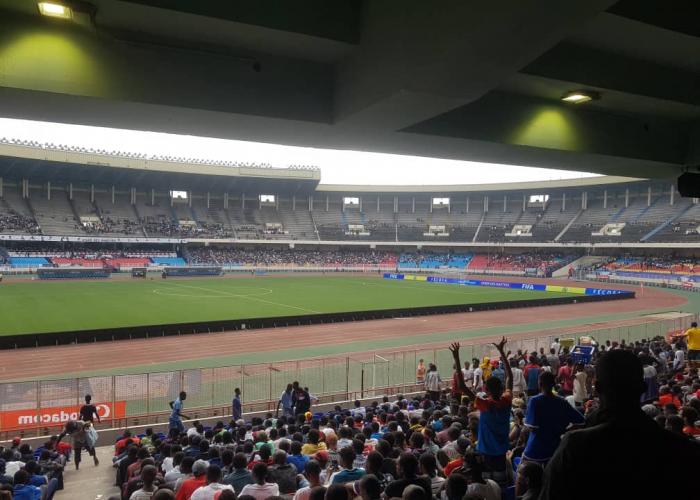 Ambiance au Stade des Martyrs de la Pentécôtes samedi 18 juin 2022 lors du match de gala entre les légendes de la RDC et de l'Afrique. Lemag.cd/Ph. Rodrick Bendi