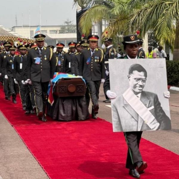Cérémonie de l'inhumation de la relique de Patrice Emery Lumumba ce jeudi 30 juin 2022, journée marquée par le 62è anniversaire de l'indépendance de la République démocratique du Congo.